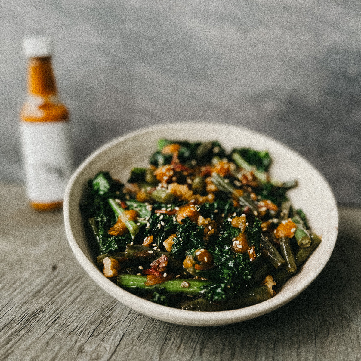 Sesame Green Beans & Kale